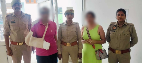 धोखाधड़ी मामले में गिरफ्तार हरियाणा के दम्पत्ति का छाया चित्र