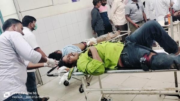 एमएमसीएच में लाए गए घायल