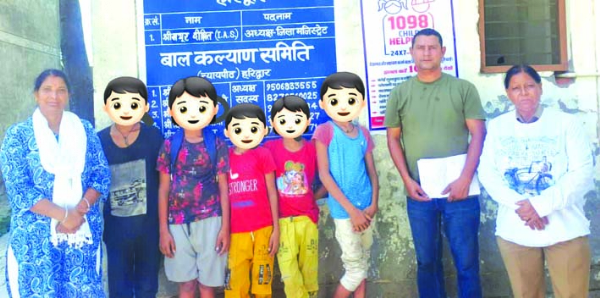 रेस्क्यू किए गए बच्चे