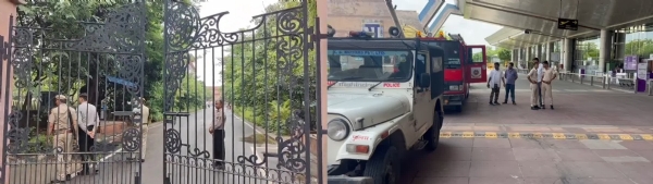 जयपुर एयरपोर्ट और मुख्यमंत्री कार्यालय को मिला बम से उडाने से भरा ई—मेल