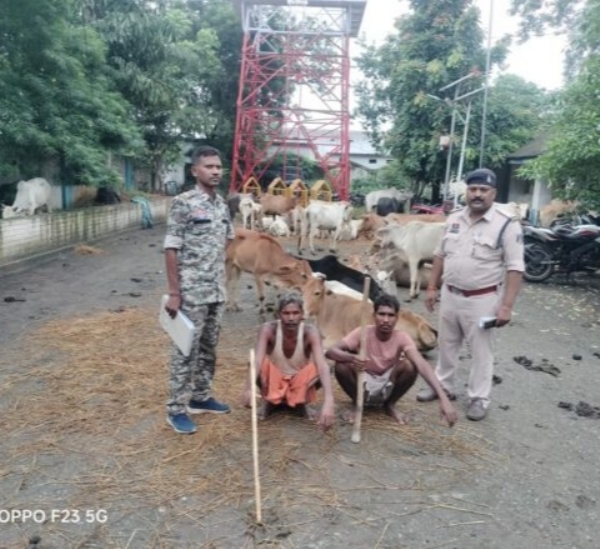 पुलिस के गिरफ्त में आरोपी