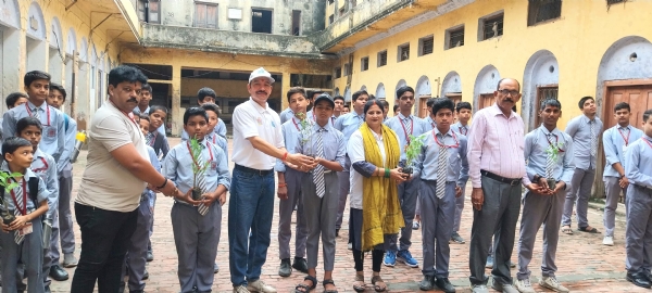 श्री अग्रसेन इंटर कॉलेज में पर्यावरण संरक्षण अभियान