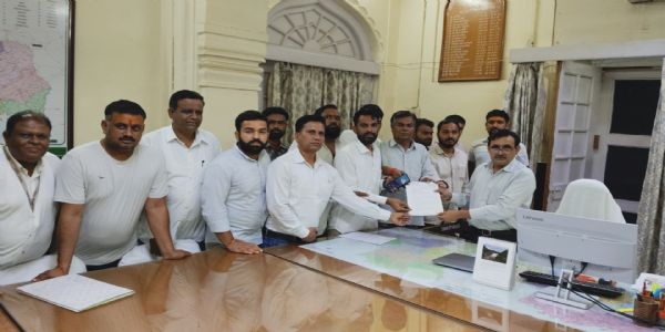 झालावाड़ स्कूल हादसे को लेकर युवा कांग्रेस का प्रदर्शन