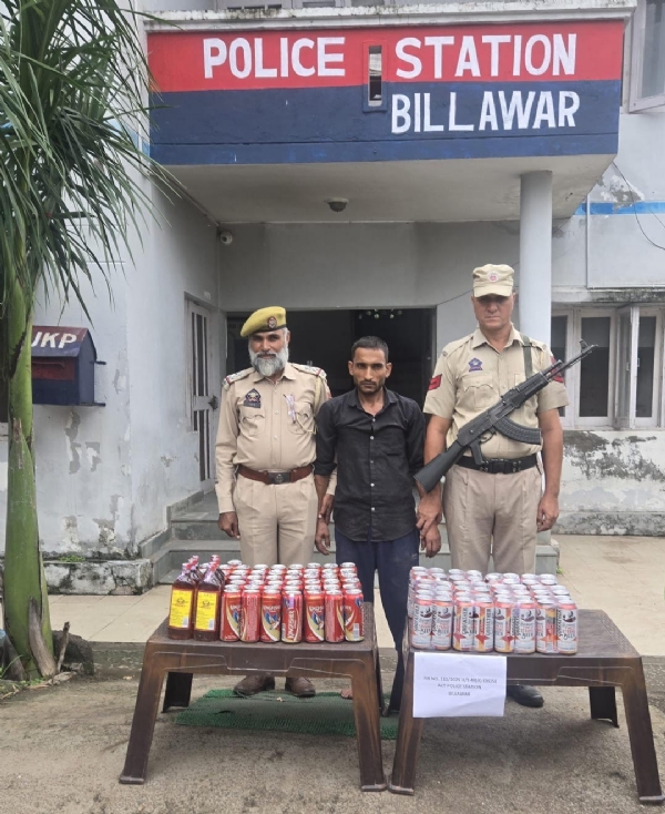 One arrested with 104 bottles of illicit liquor