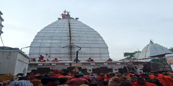 देवघर के बाबा बैद्यनाथ धाम में अबतक 33.11 लाख श्रद्धालुओं ने किया जलार्पण
