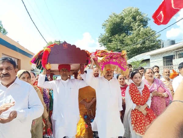 किश्तवाड़ में श्री अष्टादश भुजा माता सरथल देवी जी यात्रा श्रद्धा और उत्साह के साथ प्रारंभ