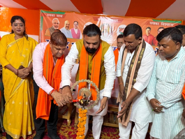 भारतीय जनता पार्टी द्वारा आयोजित सम्राट अशोक सम्मान समारोह के दौरान उपमुख्यमंत्री सम्राट चौधरी