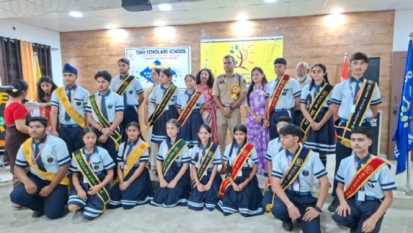 Investiture Ceremony 2025-26 was celebrated with great enthusiasm at Tiny Scholars School