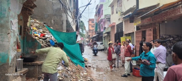 परकोटे में जर्जर भवनों का भौतिक सत्यापन शुरू