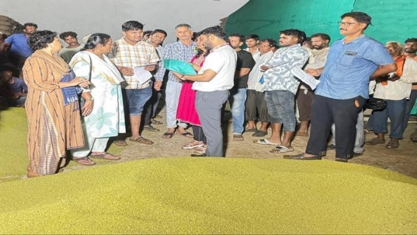 मूंग और उड़द खरीदी केंद्रों का निरीक्षण