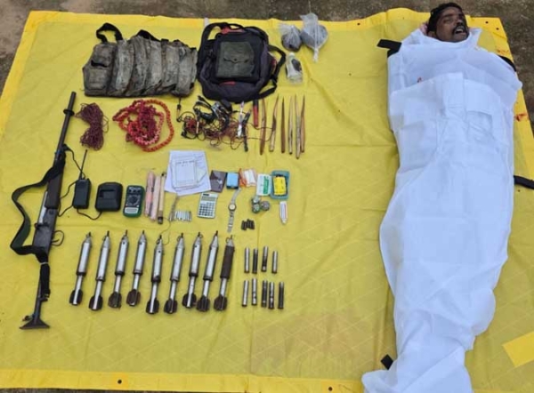 डोंगिनपारा मुठभेड़ में मारे गए नक्सली की शिनाख्त 5 लाख ईनामी एसीएम कैडर  के रूप में हुई