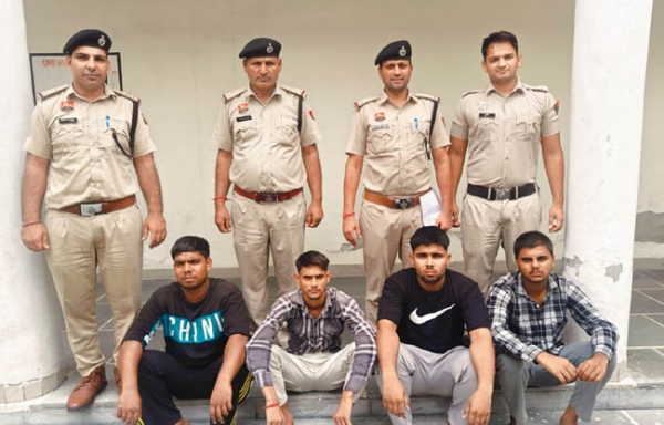 सोनीपत: गिरफ्तार चार हमलावर