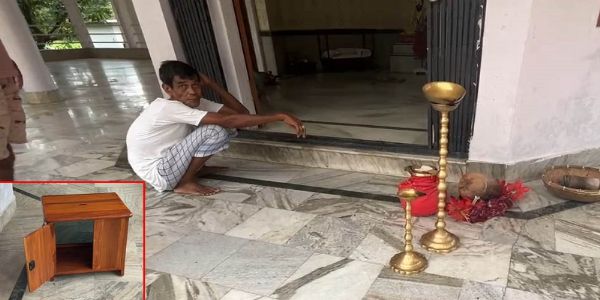 सोनापुर के सामता काली मंदिर में चोरी