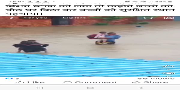 शिवपुरी जिले में आफत की बारिस, रेस्क्यू अभियान जारी, कई ग्रामीणों को सुरक्षित निकाला गया बाहर