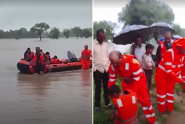 मध्‍य प्रदेश में भारी बारिश से कई जिलों में आयी बाढ़