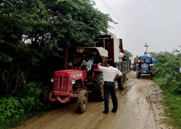 धौलपुर में चंबल नदी उफान पर,जलस्तर खतरे के निशान के पार