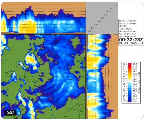भारत मौसम विज्ञान विभाग के एक्स पोस्ट में इन इलाकों में बरसात होने का पूर्वानुमान जारी किया है।