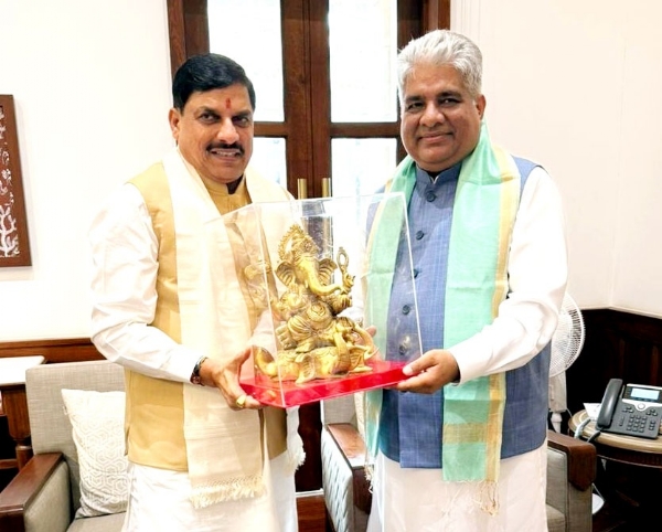 केंद्रीय पर्यावरण मंत्री भूपेंद्र यादव से मिले मुख्यमंत्री डॉ. मोहन यादव