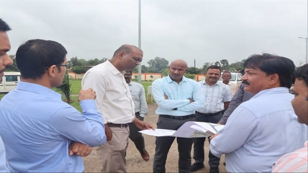 विकास कार्यों का निरीक्षण