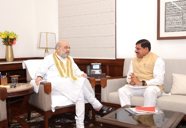 केंद्रीय गृह मंत्री अमित शाह से मिले मुख्यमंत्री डॉ. मोहन यादव