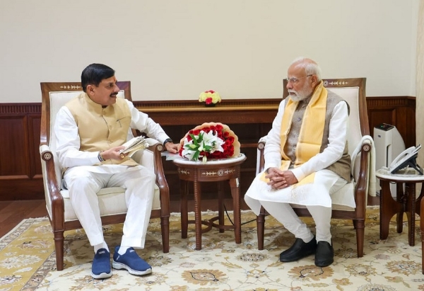 प्रधानमंत्री नरेन्द्र मोदी से मिले मुख्यमंत्री डॉ. मोहन यादव