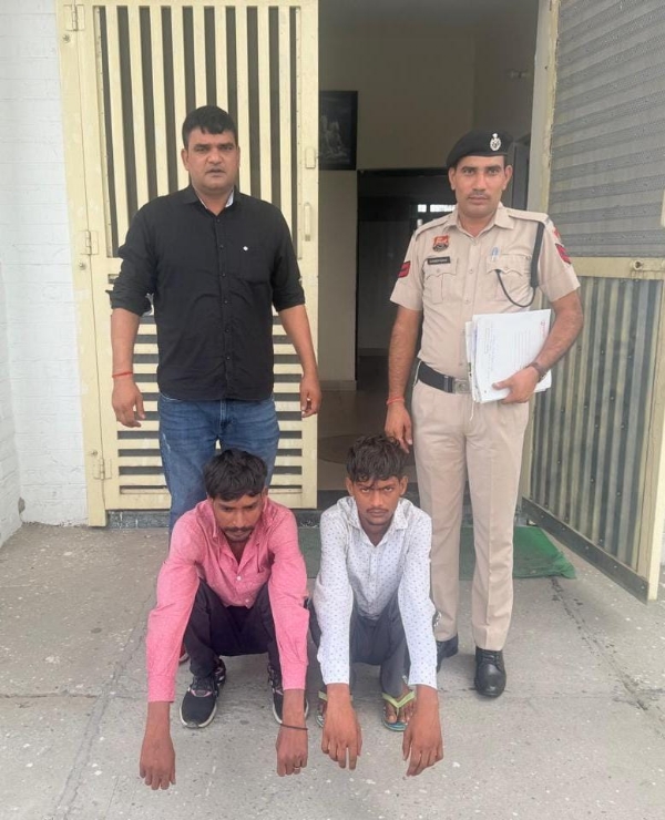 पुलिस गिरफ्त मे चोर