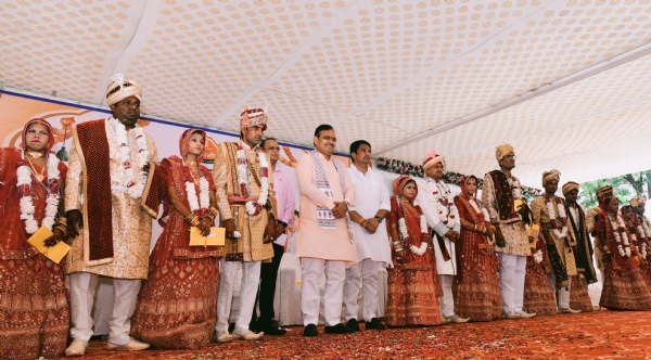 सामूहिक विवाह सम्मेलन में मुख्यमंत्री भजनलाल शर्मा