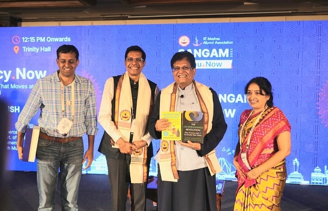आईआईटी मद्रास संगम 2025 कार्यक्रम को संबोधित करते पीयूष गोयल
