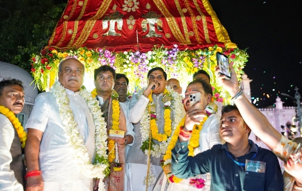 ग्वालियर में निकली भगवान जगन्नाथ की भव्य रथयात्रा