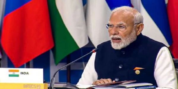 ब्रिक्स सम्मेलन में भारत के प्रधानमंत्री नरेन्द्र मोदी