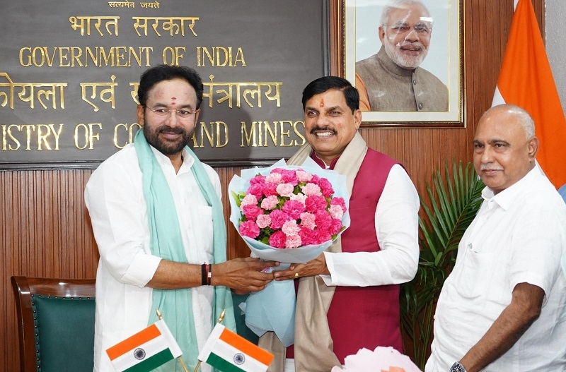 मप्र के मुख्यमंत्री डॉ. यादव ने केन्द्रीय मंत्री रेड्डी से की भेंट