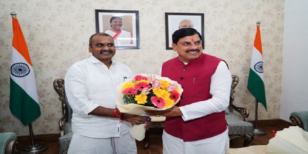 मप्र के मुख्यमंत्री डॉ. यादव ने केन्द्रीय मंत्री  मुरूगन से की भेंट
