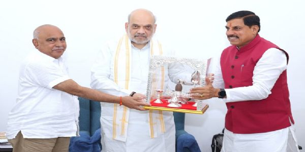 मप्र के मुख्यमंत्री डॉ. यादव ने केन्द्रीय मंत्री अमित शाह से की भेंट