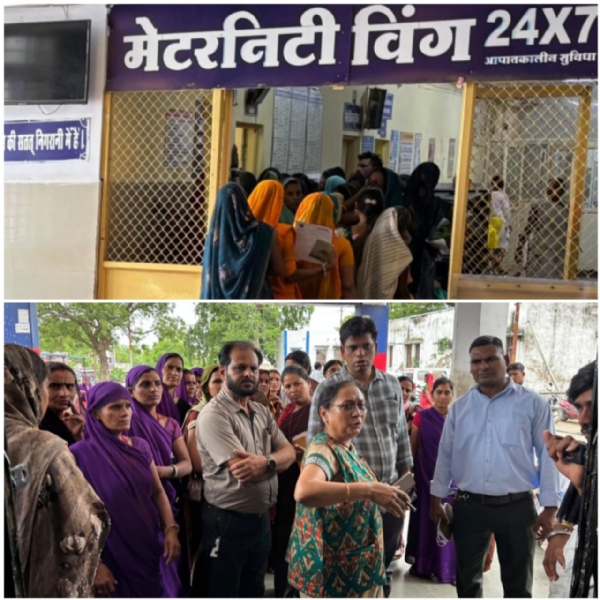 देखकर सीएमएचओ ने जताई नाराजगी, सुधार के दिए निर्देश