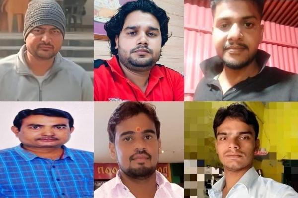 सौरभ राठौर, टिंकू राठौर (भाजपा नेता का भतीजा), लालू पटेल उर्फ शिवराज, संतोष साहू राठौर, आकाश राठौर उर्फ कल्लू और शिवम राठौर