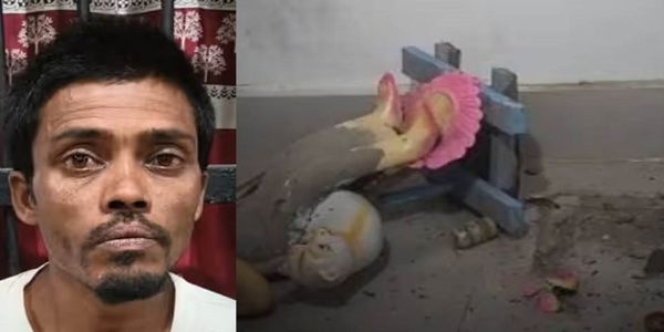 ग्वालपारा के दुर्गा मंदिर की मूर्तियों में तोड़फोड़, एक गिरफ्तार