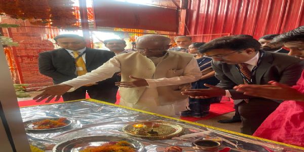 श्रीरामजन्मभूमि मंदिर निर्माण कार्यशाला में खुला आईसीआईसीआई बैंक का एटीएम