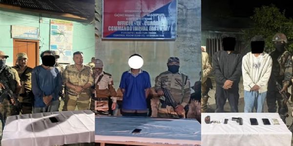मणिपुर पुलिस की बड़ी कार्रवाई, चार उग्रवादी गिरफ्तार