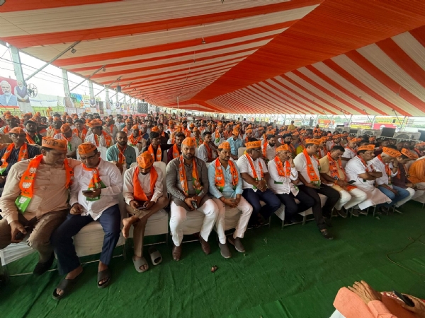 जनसभा में व्यवस्था का लेकर भाजपा पदाधिकारियों की बैठक