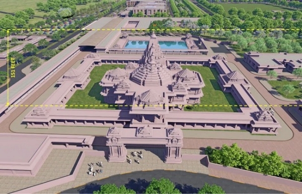पुनौरा धाम सीतामढ़ी में बनने वाले भव्य मंदिर का फाइनल स्ट्रक्चर