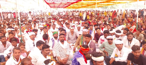 चित्तौड़गढ़ में आयोजित कार्यक्रम में पहुंचे बात सांसद राजकुमार रोत।