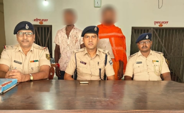 पुलिस के गिरफ्त में आरोपी