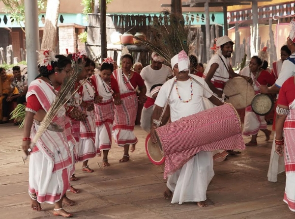 मप्र जनजातीय संग्रहालय में जनजाति नृत्य की प्रस्तुति