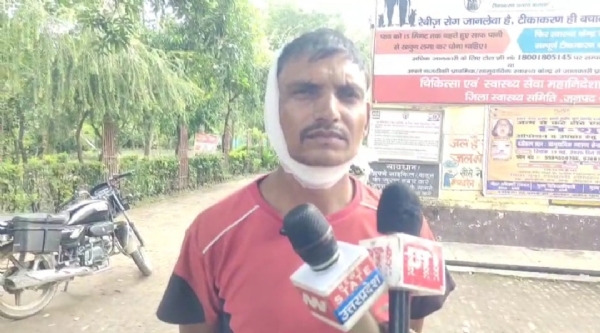 घायल पीड़ित लालू यादव