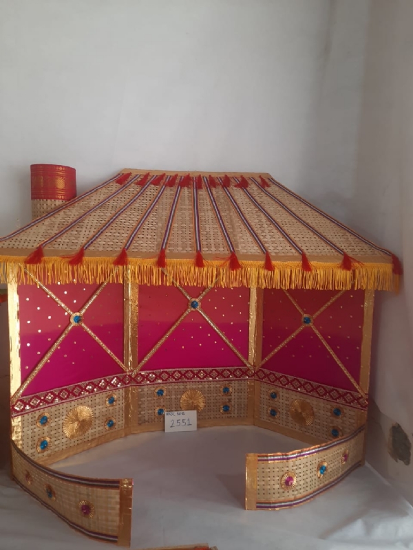 Bappa s pavilion was decorated with bamboo