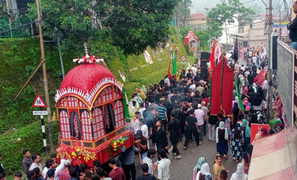 नाहन में चेहल्लुम का ताजिया निकला,