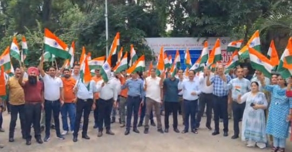जीजीएम साइंस कॉलेज में भव्य तिरंगा रैली का आयोजन, देशभक्ति की गूँज से गूंजा कैंपस