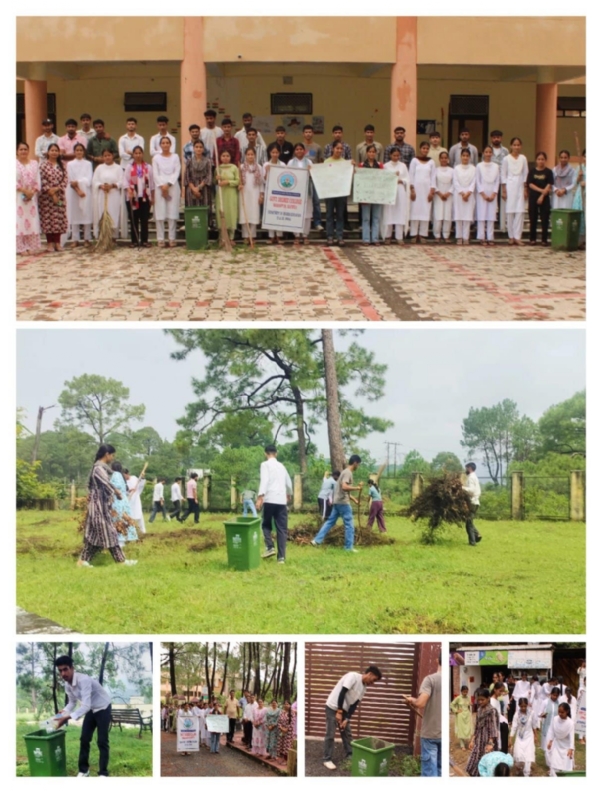 Cleanliness drive organized in GDC Mahanpur