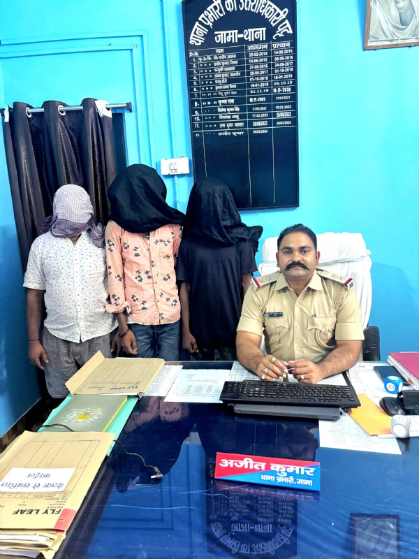 प्रेसवार्ता कर जानकारी देते थाना प्रभारी