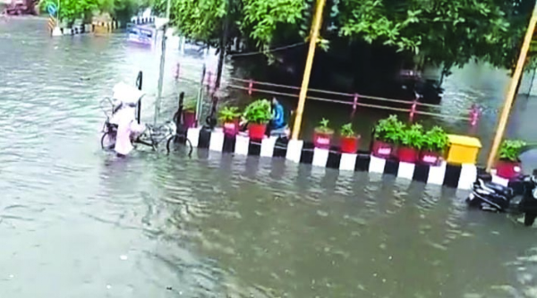 क्षेत्र में जलभराव